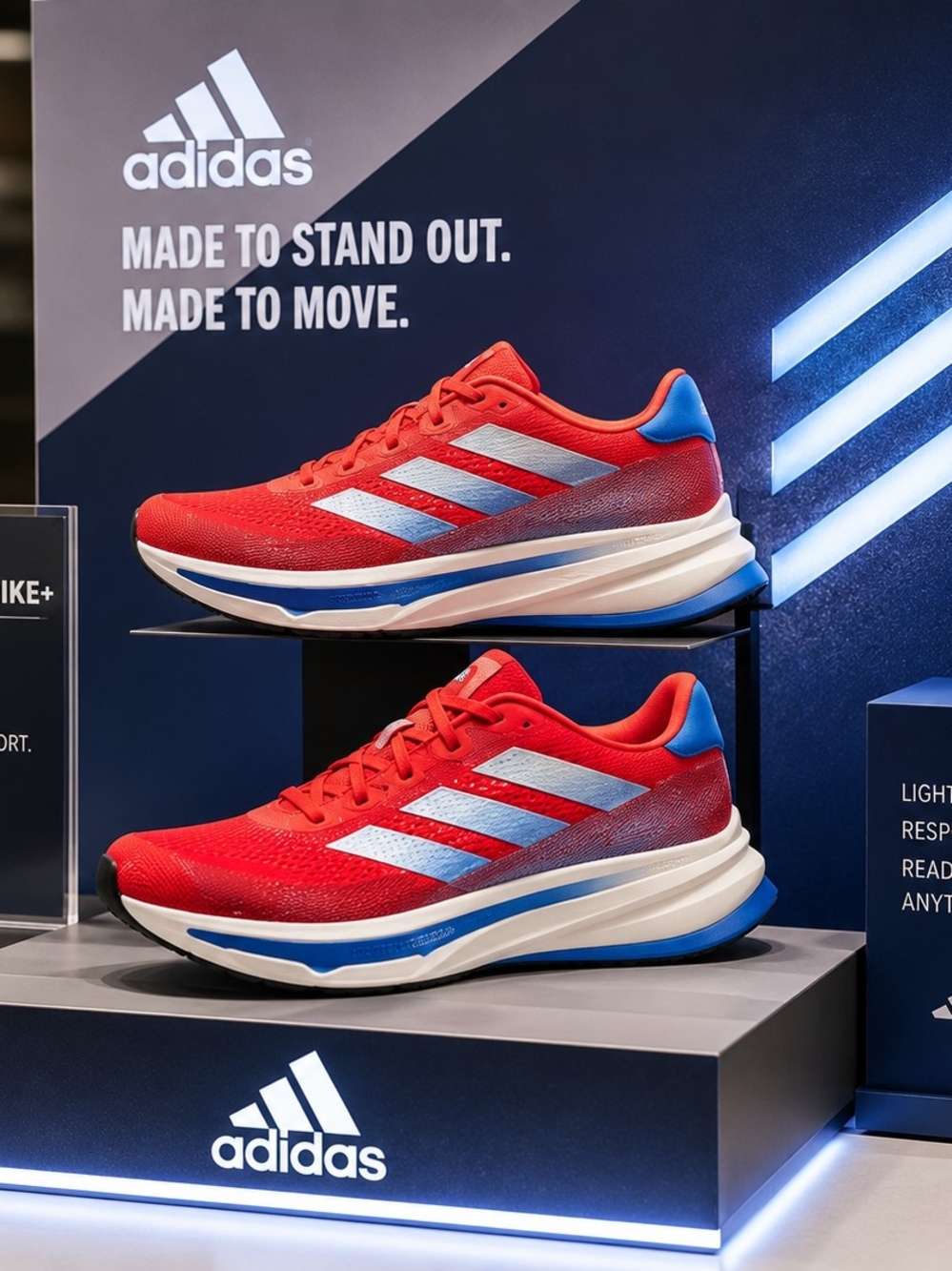 adidas Supernova Rise Running Shoes with Blue Details